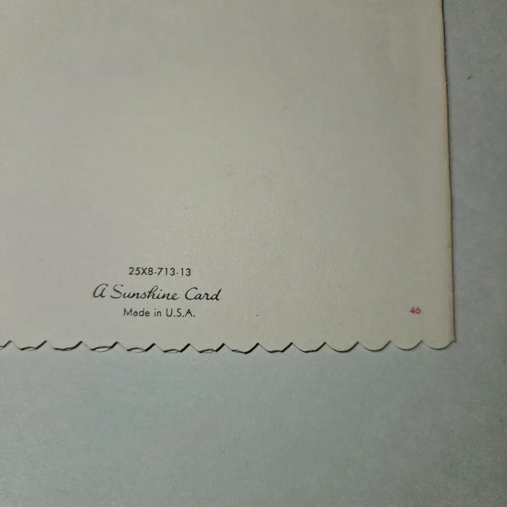 N/A vintage greeting
